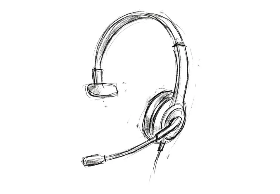 AI voice agent phone headset