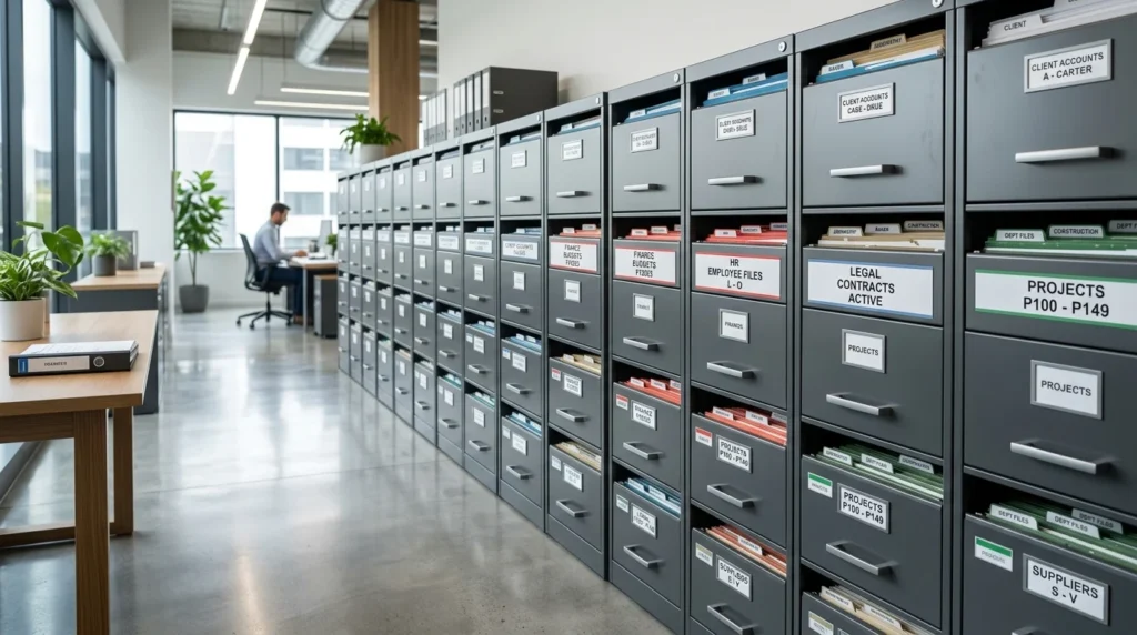 Organised filing cabinets like website schema